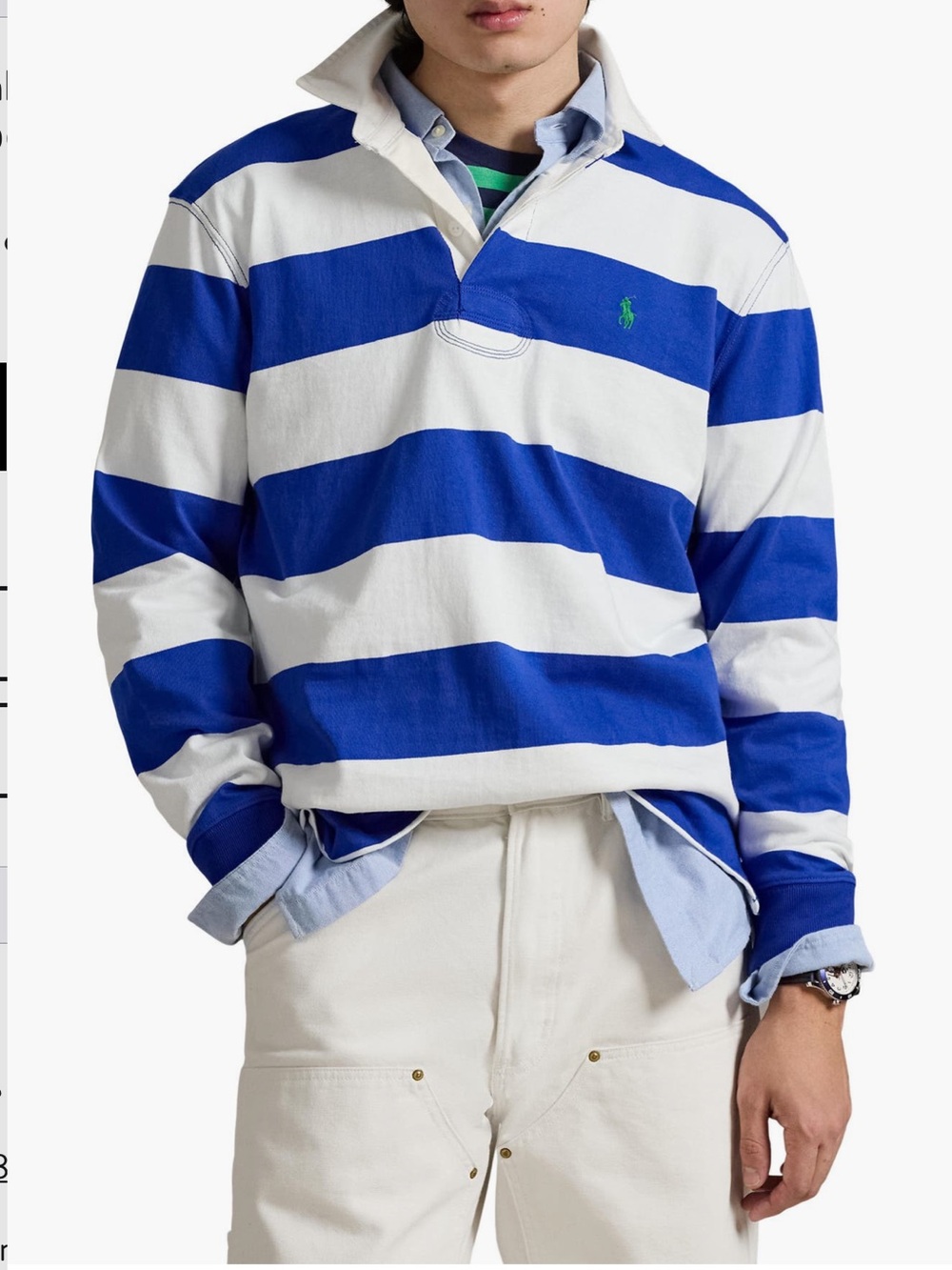 BNWT! Polo by Ralph Lauren Striped Rugby Shirt - men’s size Large